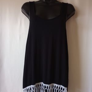 i Jeans by Buffalo Tunic Tank Top w/ Fringe